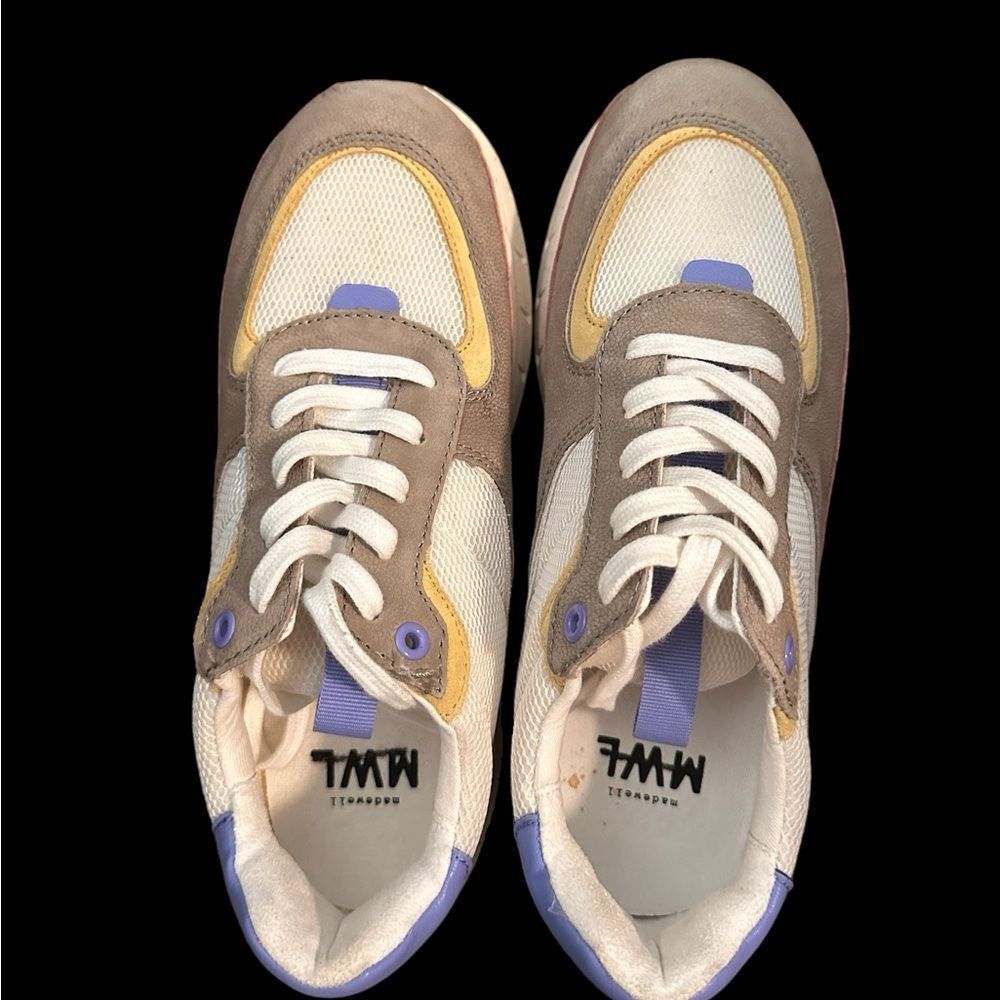 COPY - Madewell Kickoff Trainer Sneakers in Washed Nylon and Leather (women 9, … - Picture 6 of 13